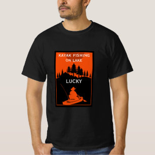 Camiseta Pesca en kayak en lagos y ríos