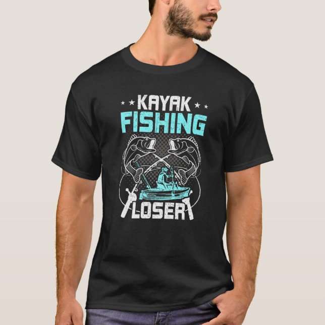 Camiseta Pesca en kayak perdedor pesca con mosca (Anverso)