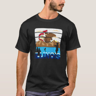 Camiseta Pesca en lagos de Illinois