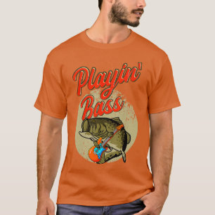 Camiseta Pesca en lata tocando guitarra enredado pescador n