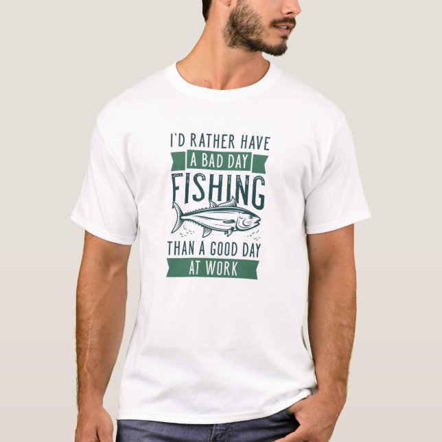 Camiseta Pesca en mal día (Anverso)