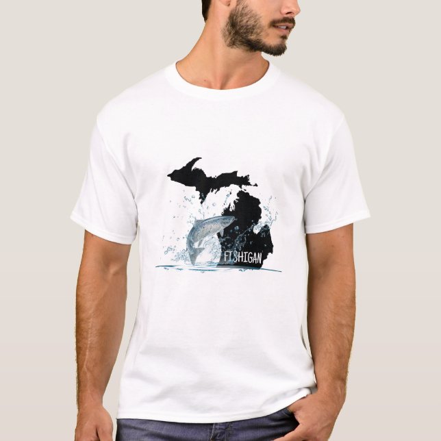 Camiseta Pesca En Michigan (Anverso)