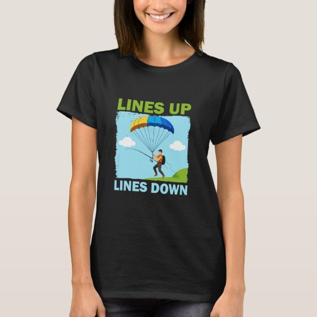 Camiseta Pesca en Parapente Divertida (Anverso)