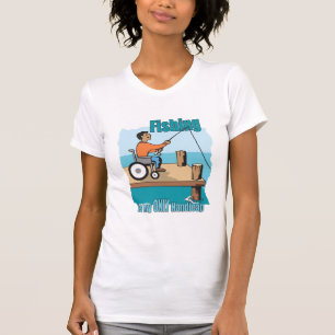 Camiseta Pesca en silla de ruedas de Handicap