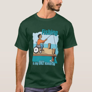Camiseta Pesca en silla de ruedas de Handicap