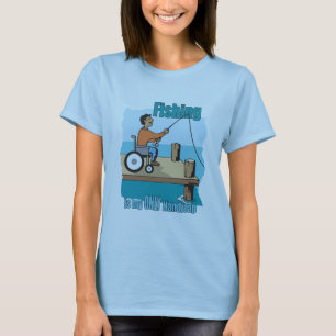 Camiseta Pesca en silla de ruedas de Handicap