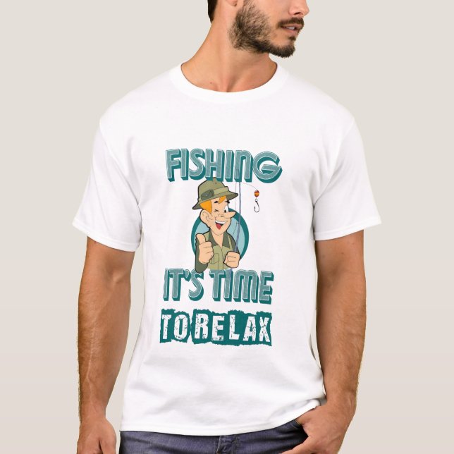 Camiseta Pesca, es hora de relajarte (Anverso)