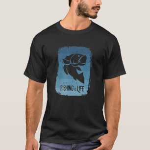Camiseta Pesca Es Vida En Aguas Profundas Hielo Pescador Fl