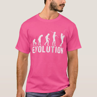 Camiseta Pesca Evolución Fisher Hobby Funny Béisbol