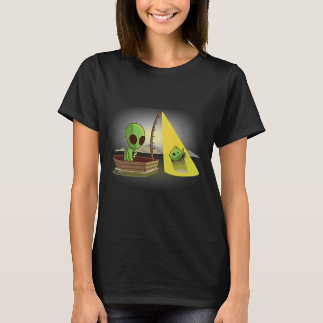 Camiseta Pesca extraterrestre (Anverso)