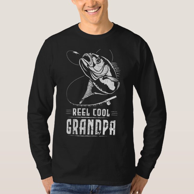 Camiseta Pesca familiar de abuelo de Guay Reel para hombres (Anverso)