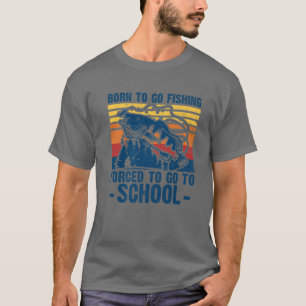 Camiseta Pesca Graciosa Para Niños Nacidos En Pescadores
