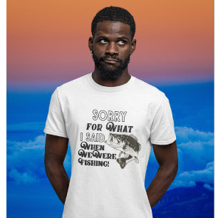 Camiseta Pesca Graciosa Perdón Por Lo Que Dije Esposo Espos