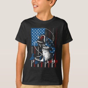 Camiseta Pesca Guay Para Hombres Mujeres Bandera Americana 