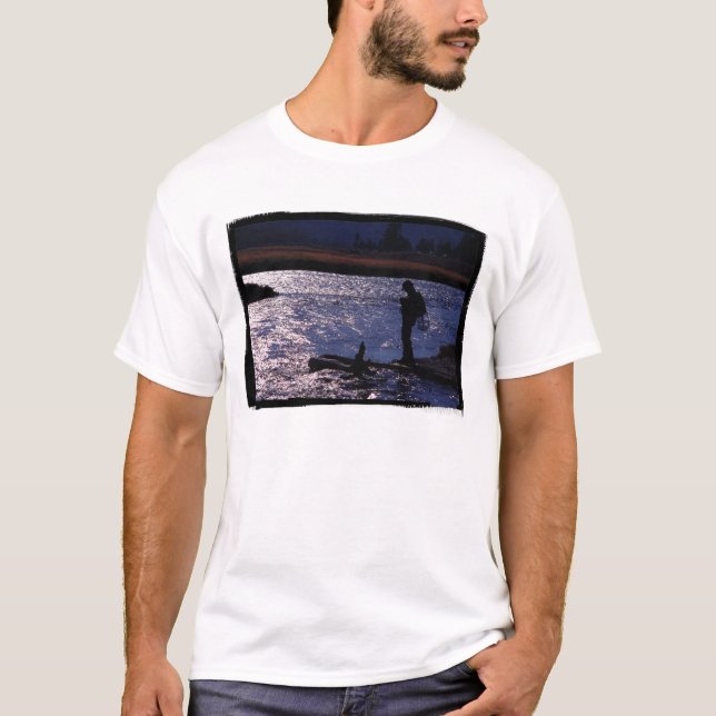 Camiseta Pesca hasta el atardecer (Anverso)