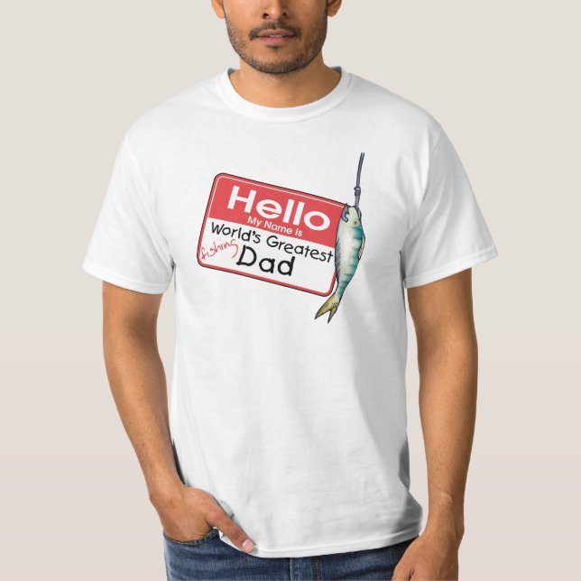 Camiseta Pesca, Hola Mi nombre es (Anverso)