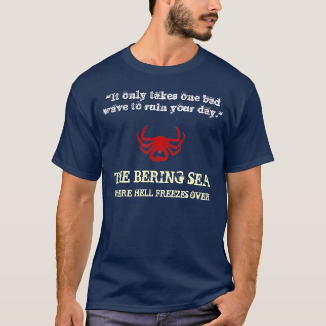 Camiseta Pesca holandesa del cangrejo del mar de Bering del (Anverso)