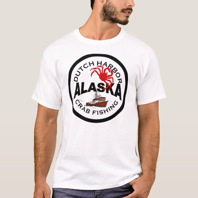 Camiseta Pesca holandesa del cangrejo del puerto (Anverso)