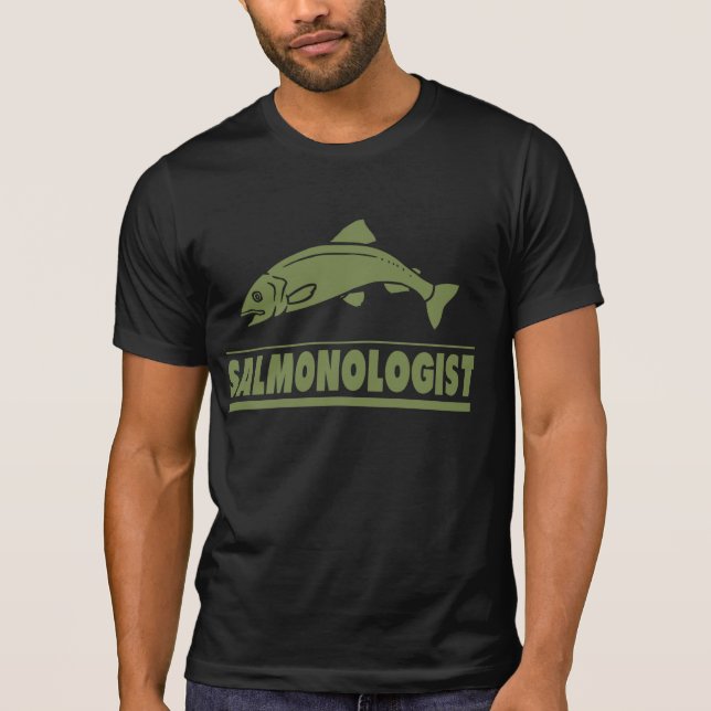 Camiseta Pesca humorística de salmón (Anverso)