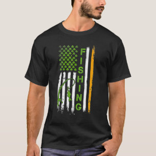 Camiseta Pesca irlandés bandera de EE. UU. Día de San Patri