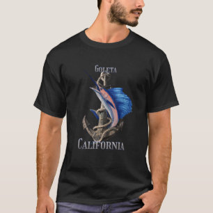 Camiseta Pesca marina de Goleta California Marlin Ocean
