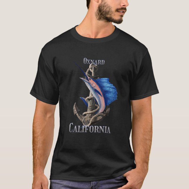 Camiseta Pesca marina de Oxnard California (Anverso)