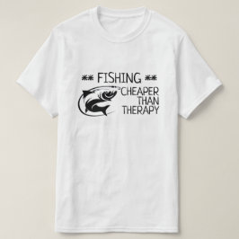 Camiseta "PESCA: más barata que la terapia"