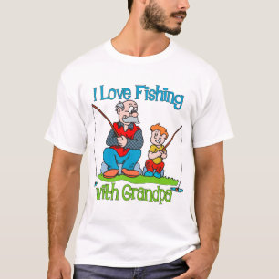 Camiseta Pesca - Me encanta pescar con el abuelo