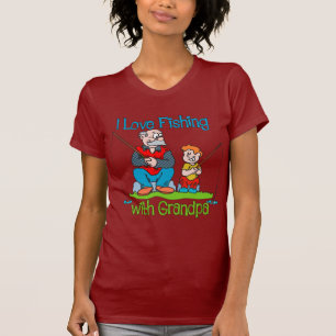 Camiseta Pesca - Me encanta pescar con el abuelo