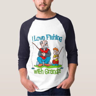 Camiseta Pesca - Me encanta pescar con el abuelo