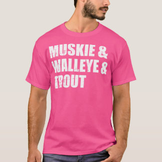 Camiseta Pesca Muskie Walleye y Trout