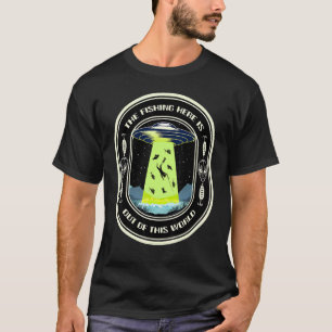 Camiseta Pesca Ovni Pescador Alienigena Lubina