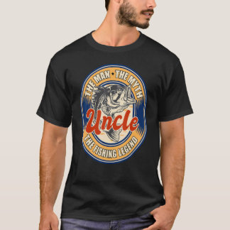 Camiseta Pesca Para El Día Del Tío Padre Que Pesca Para La 