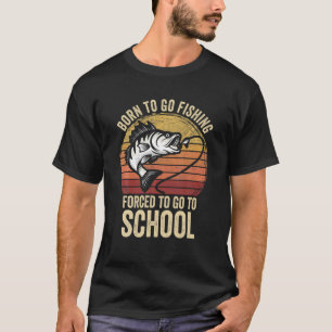 Camiseta Pesca Para Hombres Nacidos Para Ir Pescadores Papá