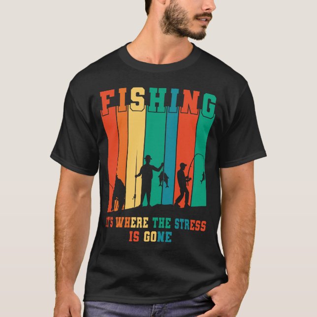 Camiseta Pesca Para Hombres Pescadores Pescadores (Anverso)
