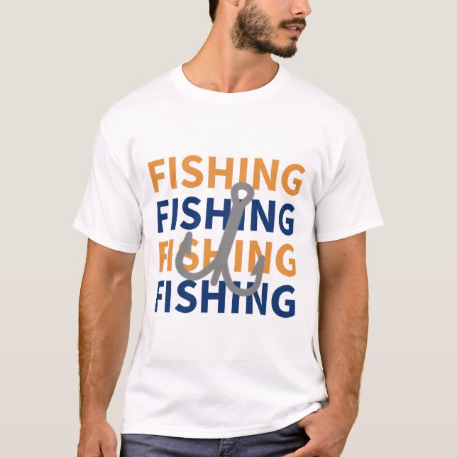 Camiseta Pesca, pesca, pesca, pesca - Regalo de pesca (Anverso)