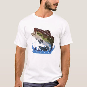 Camiseta Pesca, pescado, trasero, hombres mujeres