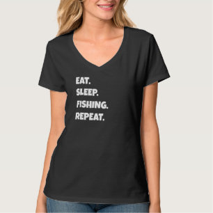 Camiseta Pesca Png Eat Sleep Sports Repetir Para Hombres Mu