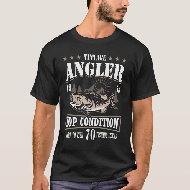 Camiseta Pesca por 70 años Pescador de 70 años 1953 2 (Anverso)