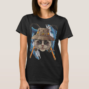 Camiseta Pesca Ragdoll Pescador al aire libre Cat Cute Fly 