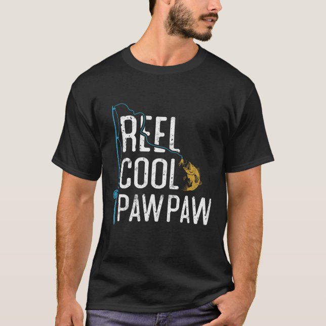 Camiseta Pesca Reel fresco Pawpaw Regalo del Día del Padre  (Anverso)