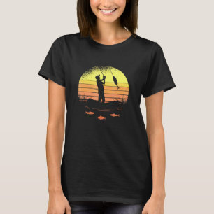 Camiseta Pesca Retro Sunset Love To Fish For Dad