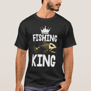 Camiseta Pesca Rey Tee Skeleton Fish Bone Tees Sharp Tee