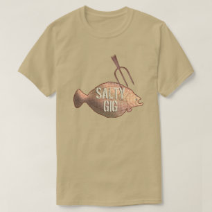 Camiseta Pesca salada de la platija del carruaje