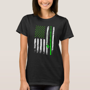 Camiseta Pesca St Patrick's Day Vintage Irish American Fl