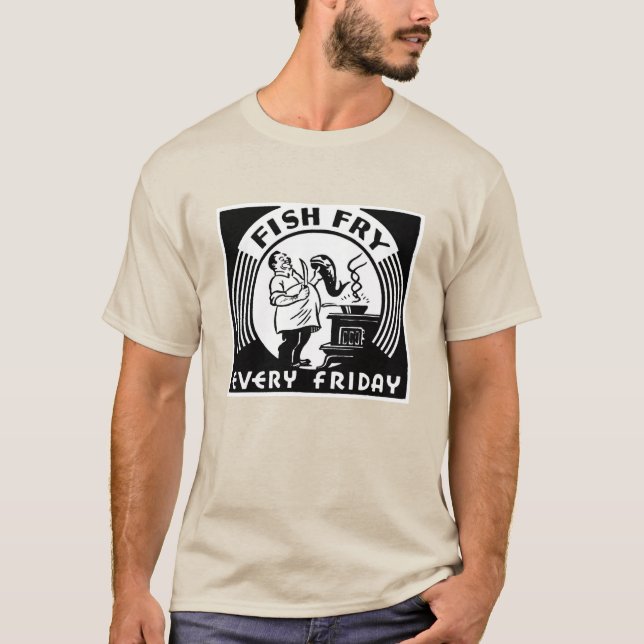 Camiseta "Pesca todos los viernes" Personalizado (Anverso)