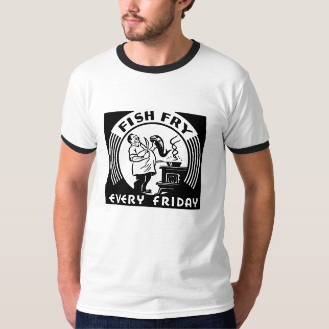 Camiseta "Pesca todos los viernes" Personalizado (Anverso)
