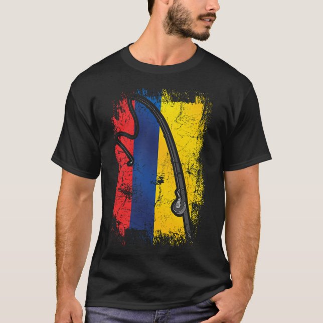 Camiseta Pesca Vintage Colombia (Anverso)