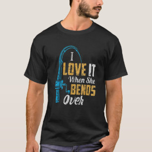 Camiseta Pesca Vintage Para Hombres Que Me Encanta Cuando S