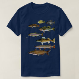 Camiseta Pesca Walleye Crappie Sunfish Trout Bass
